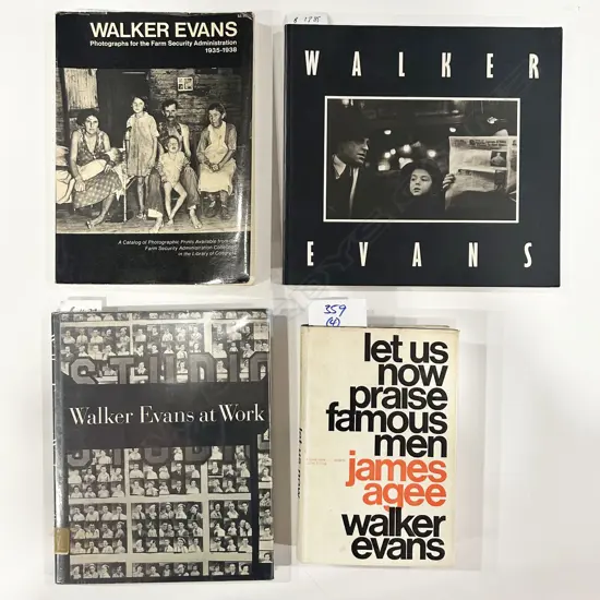 FOUR BOOKS: WALKER EVANS PHOTOGRAPHY